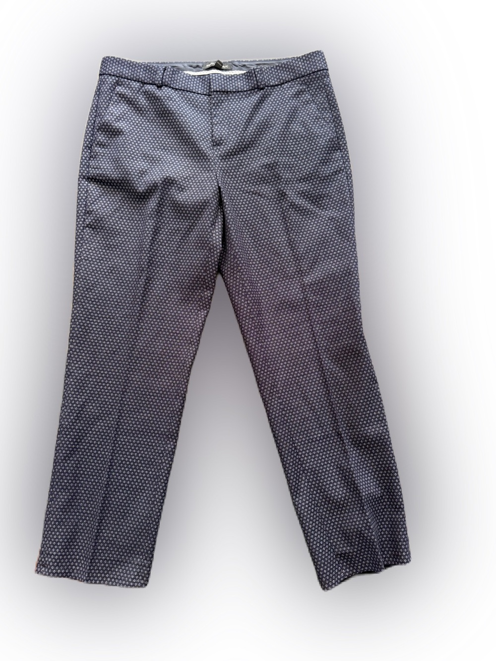 Banana Republic Women’s Avery Navy Blue White Dot JCP Wide Leg Pants. Size 10